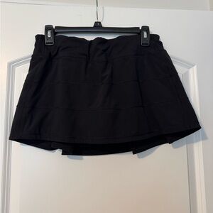 lululemon athletica Pace Rival Black Tennis Skirt